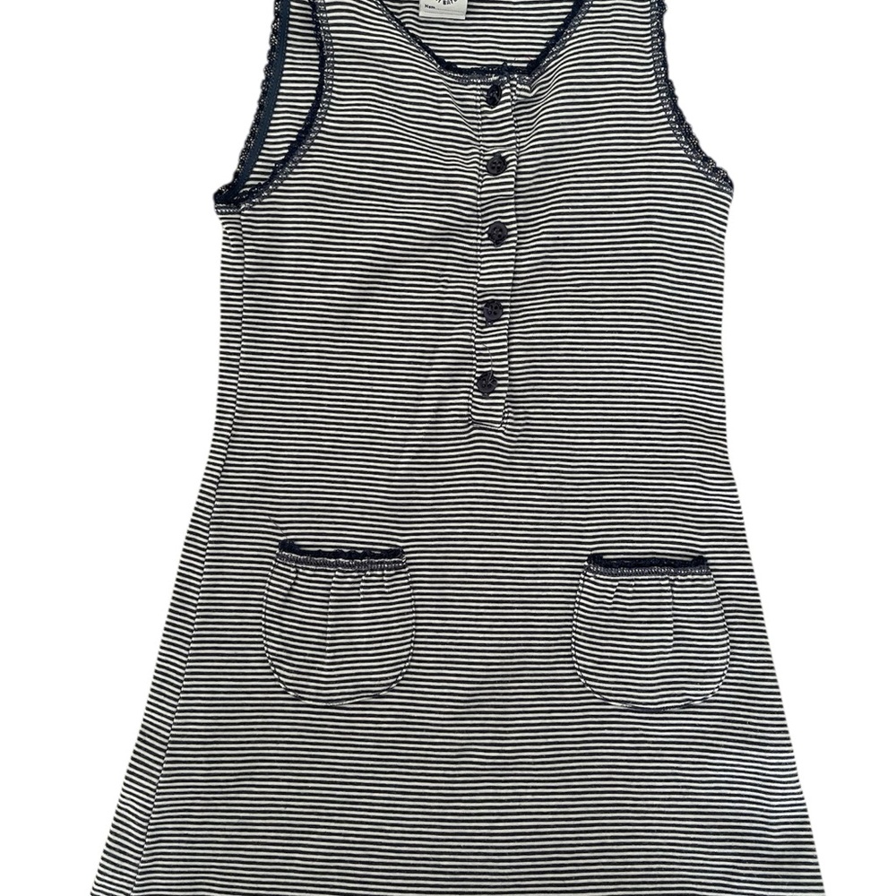 Petit Bateau Blue and White Striped Shirt 6 / 114cm